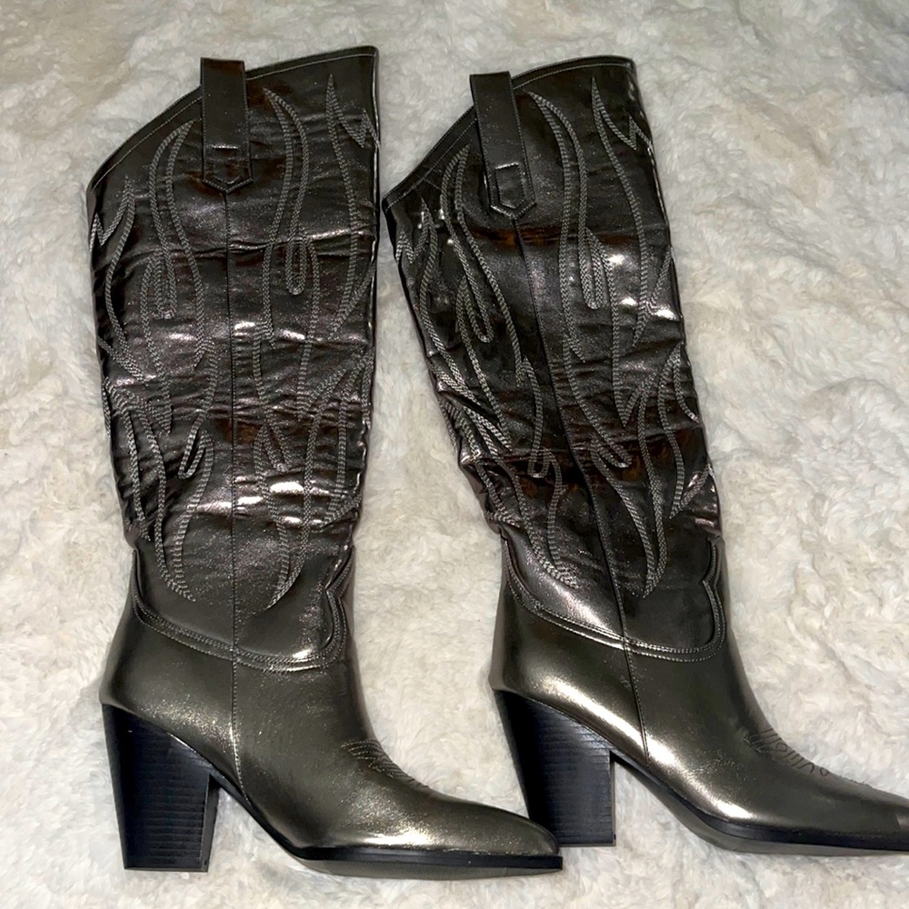 Western Coachella Cowboys Metalic boots